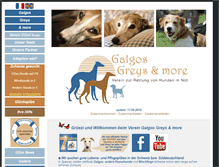 Tablet Screenshot of galgos-greys-and-more.org